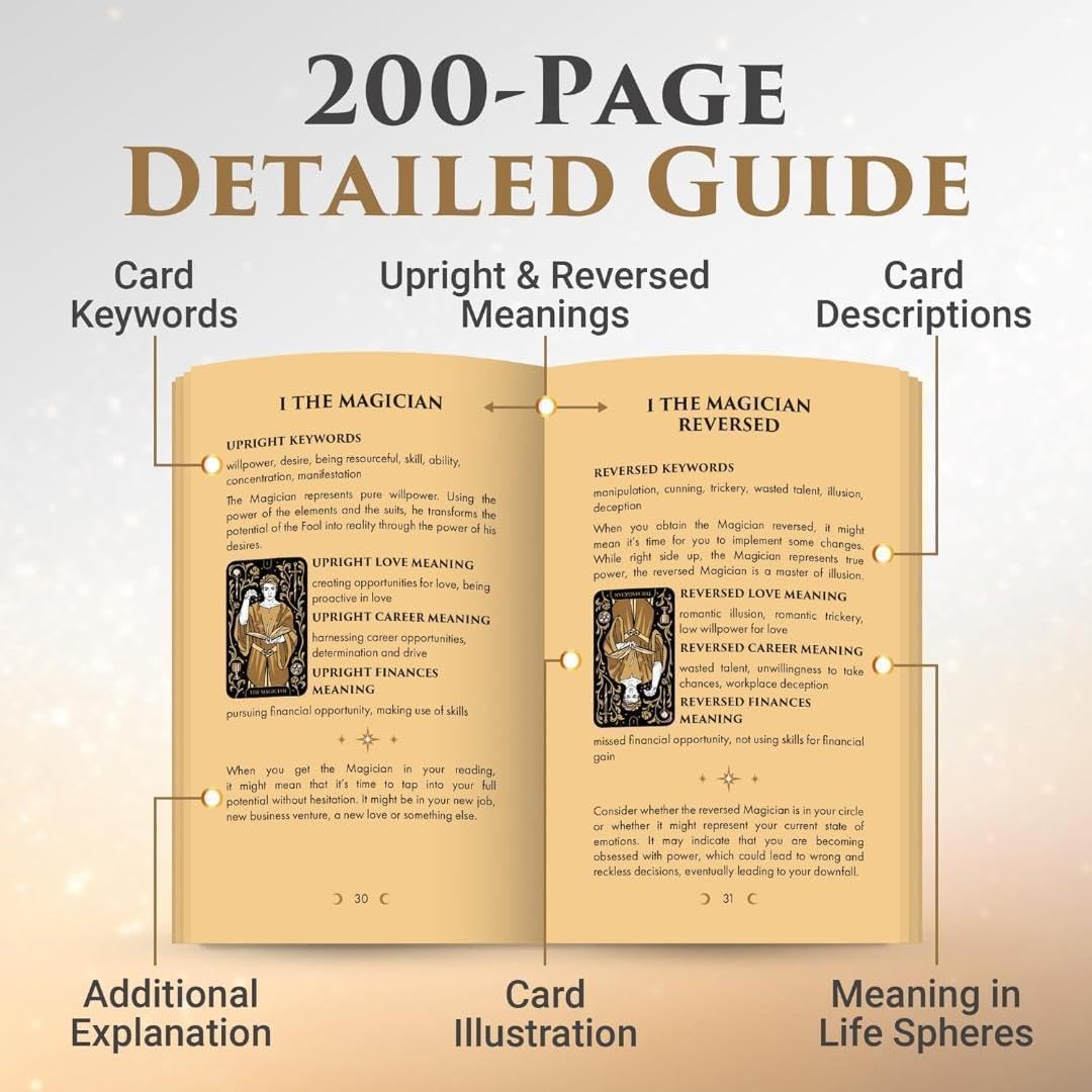 【正規品タロットカード】豪華✨天空の羅針盤✨星空のデッキデッキゴールド×ブラック 正規品タロットカード】豪華✨天空の羅針盤✨星空のデッキデッキ